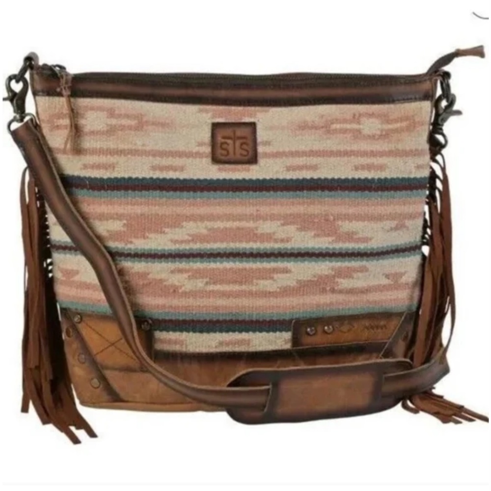 STS Ranchwear Women's Western Style Aztec Pattern Palomino Serape Handbag SET